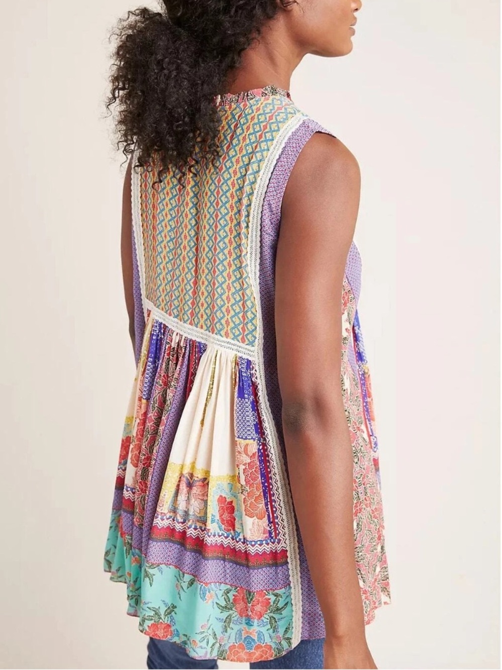 BHANUNI by Jyoti Anthropologie Sleeveless Blouse - Picture 3 of 14